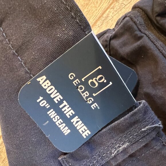 NWT Cargo Shorts 46 Navy Blue Above the Knee 10" Inseam Mens Stretch Utility - Picture 5 of 7